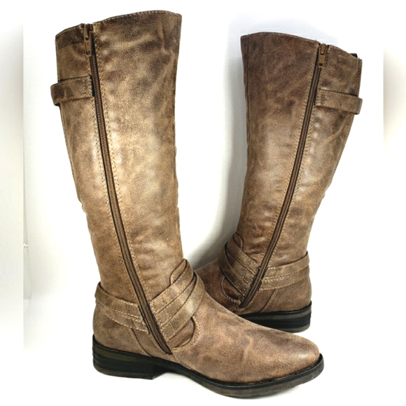 Bare Traps Alyssa Brown Faux Leather Riding Boots. Women's Size 7.5 M - Picture 10 of 15